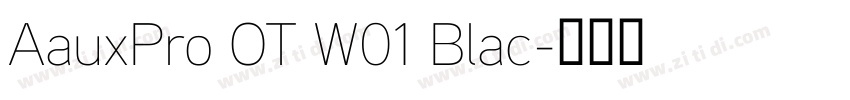AauxPro OT W01 Blac字体转换
